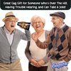 Gagster Over The Hill Say What? Ear Trumpet Hearing Enhancer - Hilarious Retirement Gag Gift - Funny Senior and Old People Birthday Prank - Old Fashioned Plastic Ear Horn for a Classic Practical Joke