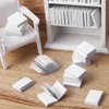 1:12 Scale Mini Blank Books Dollhouse Kit,100PCS Miniatures Blank Books, Mini Books Dollhouse Decoration Accessories Supplies Model for Christmas Pretend Play