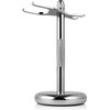 Perfecto Deluxe Chrome Razor and Brush Stand - The Best Safety Razor Stand. This Will Prolong The Life of Your Shaving Brush, metal