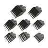 8 Pack Professional Hair Clipper Combs Guides-Premium Clipper Guards Fit for Wahl,with Most Wahl Clippers(Black)