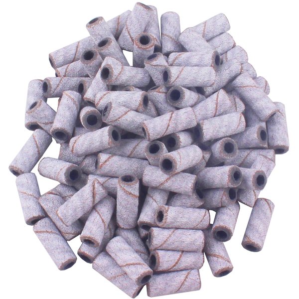 MZCMSL 100pcs 3mm Small Nail Sanding Bands Fit for Nail Drill Bit, Manicure Nail Salon Use(240 Grit)