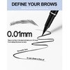 Easilydays Eyebrow Pencil Ultra-Fine Liquid Eyeliner, Wild Eye Makeup Water Eyebrow Pen, Waterproof Brow Pen Eye Pencil, Multifunctional Finish，Longwearing, Smudge-proof, Ultra-Fine Tip (03)