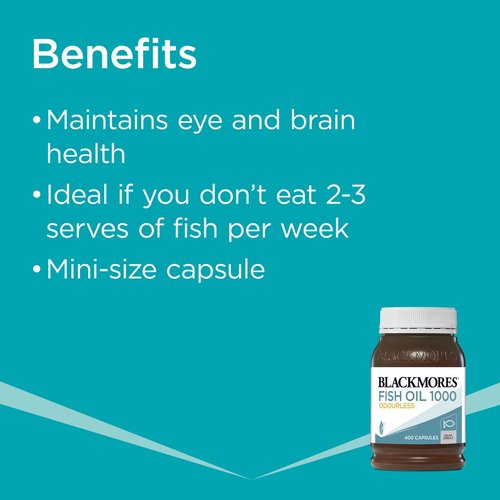 Blackmores Odourless Fish Oil 1000mg 400 Capsules