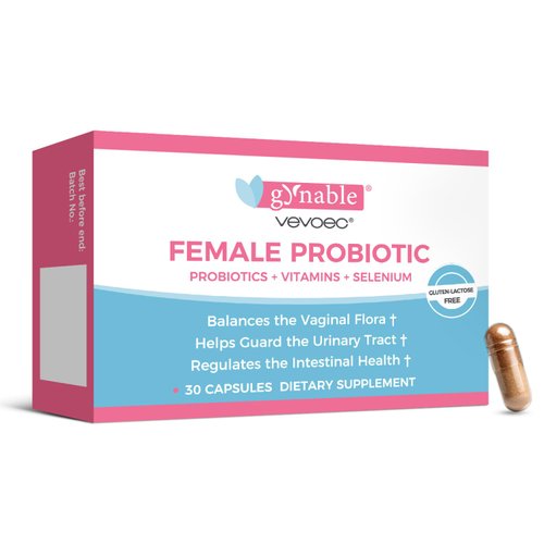 Vevoec Gynable Vaginal Probiotics for Women,Female Probiotic for pH Balance with Lactobacillus 5 Billion CFU Probiotics Blend,Selenium-Vitamin D3,Promote Healthy Vaginal Odor & Vaginal Flora,30 Count