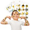 Bee Temporary Tattoos for Kids, Birthday Party Decorations Supplies Party Favors Supper Cute 96PCS Bee Tattoo Sticker Style Gift Ideals for Boys Girls Schools Prizes Themed