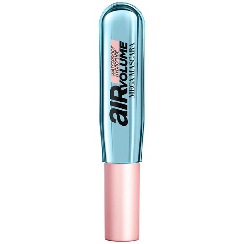 L'Oreal Paris Makeup Air Volume Mega Mascara, Lightweight & Long-lasting Volumizing Mascara for Voluminous Eyelashes, Waterproof Blackest Black, 0.3 Fl Oz