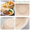 Lshfwn 100 Pack 12 oz Disposable Paper Bowls, Heavy Duty Compostable, Eco-friendly Bagasse Bowls for Parties, Restaurants, Catering