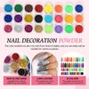 Acrylic Nail Kit with Everything for Beginner Professional Nails Kit Acrylic Set with Drill and U V Light Gel Nail Polish Kit 24pcs Decoration Powder Acrylic Nail Starter Kit Gifts for Women DIY