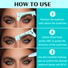 DAGEDA Eyebrow Stencils and Makeup Pen Set, Multifunctional Eyebrow Stencil Kit, Reusable Scale Silicon Eyebrow Measuring Ruler, Positioning Eyebrow Ruler Eyeliner Stencil for Women with Makeup Pencil