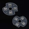 2Pcs Transparent D-Pad Button Metal Dome Conductive Film Sticker for Xbox One Controller Replacement