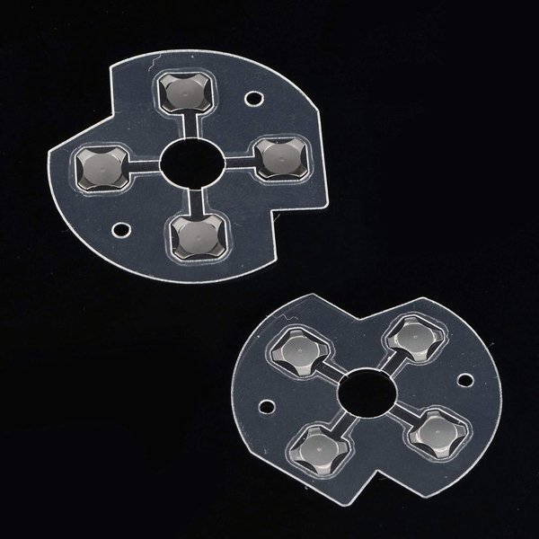 2Pcs Transparent D-Pad Button Metal Dome Conductive Film Sticker for Xbox One Controller Replacement