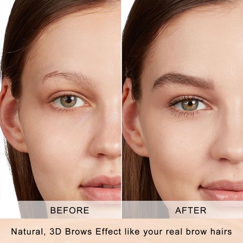 HSEE Eyebrow Pen - Eye Brown Makeup, Eyebrow Pencil with a Micro-Fork Tip Applicator Creates Natural Looking Brows Effortlessly and Stays on All Day, Dark Grey