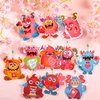 Cholemy 60 Packs Valentine's Day Monster Craft Kit for Kids Create Your Own Monster Craft Make Your Own Monster Kit with Paper Craft Stickers Valentines Day Gift for Home Class Activities, 20 Styles