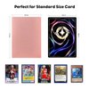 300CT Rose Gold Card Sleeves for Lorcana, MTG, Clear Front Textured Back Card Sleeves, Standard Size Card Sleeves for Lorcana, Magic The Gathering, Baseball Card, Sports Cards, Game Card