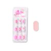KISS imPRESS No Glue Mani Press On Nails, Mini Press-On Manicure for Kids, Super Duper', Pink, Kids Size, Squoval Shape, Includes 20 Fake Nails with Removable Application Tabs, 1 Mini File