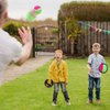 teytoy Toss and Catch Ball Set Outdoor Kids Games, Beach Toys Yard Games with 6 Paddles and 4 Balls, Catching Ball Set for 3 4 5 6 7 8 9 10 Year Old Boys Girls Family Christmas Birthday Gift