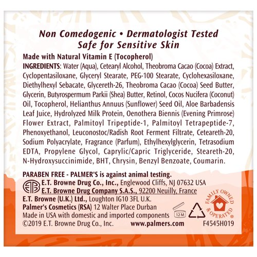 Palmer's Cocoa Butter Formula Moisture Rich Night Cream, 2.70 oz ( Pack of 2)