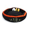 TONBO Soft Plush Small Cute and Cozy Sushi Dog Cat Bed with Two Sushi Crinkle Toys, Washer and Dryer Friendly, (Black)