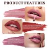 Nicgou 12 Color Cream Lip Gloss, 12 Colors Cream Texture Lipstick Waterproof, Long-Lasting Moisturizing Velvet Lip Gloss，Waterproof Lip Gloss Moisturising Liquid Lipstick(#3#5#12，3pcs)