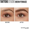 Maybelline New York TattooStudio Brow Pomade Long Lasting, Buildable, Eyebrow Makeup, Medium Brown, 1 Count