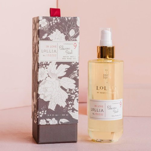 LOLLIA In Love Dry Body Oil, 6.8 Fl. Oz. – Classic Petal – Women’s Body Oil, Scented Body Oil, Moisturizing Body Oil, Dry Body Oil for Women, For All Skin Types