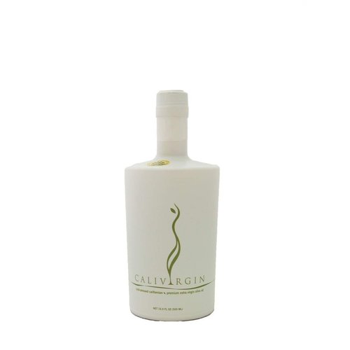 Calivirgin Premium Unfiltered Olive Oil - Extra Virgin Olive Oil - Cold-Pressed Olive Oil - No Preservatives or Trans-Fats - White Glass, Mild Olive Oil Milled from Organically Grown Olives - 500ml