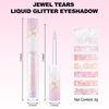 Erinde Jewel Tears Liquid Glitter Eyeshadow, Twinkle Shimmer Eye Shadow Eyeliner, Long Lasting, Quick Drying, Multi-Dimensional Sparkle Finish, Loose Glitter Glue for Crystal Korean Eye Makeup, 03#