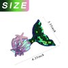 Mermaid Tail Hair Sparkling Pin Aurora Sequins Fish Tail Hairpin Crocodile Clips Hair Clip Starfish Shell Mermaid Design Hair Clips Accessories for Women and Girls-2 pcs（Pastel）