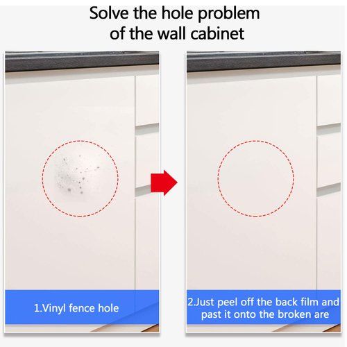 20 Pieces Vinyl Siding Repair Kit Vinyl Siding Patch Mobile Home Skirting House Siding Fence Parts Self Adhesive PVC Vinyl Tape Hole Covering for Walls Holes Blemishes Tools