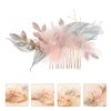 1 Pc comb flower hair accessories bridal headpiece hair decorations Flower Hair Decor Hair Accessory Exquisite Headwear Handmade Hair Decor alloy Fashion bride hairpin