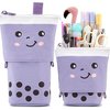 Friinder Telescopic Pencil Bag Pen Holder Pop Up Stationery Case, Stand-up Retractable Transformer Bag Standing Organizer, Great for Christmas Holiday New Year Office Bag