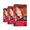 Revlon ColorSilk Beautiful Color Permanent Hair Color, Long-Lasting High-Definition Color, Shine & Silky Softness with 100% Gray Coverage, Ammonia Free, 45 Bright Auburn, 3 Pack