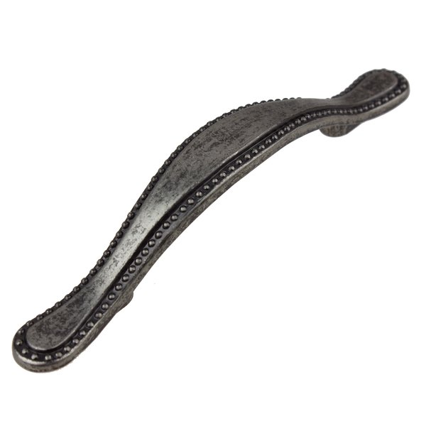 GlideRite Hardware 4554-WN-10 Beaded Cabinet Handle Pulls, 10 Pack, 3", Weathered Nickel