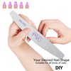 25 Pcs 100/180 Grits Nail File,Washable Double Sided Fingernail Files,Nail Files for Acrylic Nails,Professional Emery Boards for Natural,Gel Nails,Nail Styling Tools for Home and Salon Use
