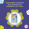 SunnyStik: No-Mess No-Fuss Sunscreen Applicator for Kids, Tulip Shaped Connector for Precise Application | Effortless Coverage on Tiny Faces, Nose, Ears, Chins & Hands | Reusable & Vibrant Design