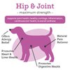 VetPro Dog Hip and Joint Supplement - Pain and Inflammation Relief Chews with Glucosamine, Chondroitin, MSM, Turmeric, Vitamin C, Omega 3 - Treats Hip Dysplasia, Arthritis - Dogs Chewable Supplements