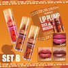 3 Colors Duck Lip Plump High Pigment Plumping Lip Gloss, Hydrating Fat Lip Oil Shiny Transparent Lip Plumper Gloss, Nourishing & Non-sticky Long Lasting Fresh Lip Gloss - Vegan Lip Makeup (B#)