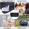 Wisdompro Faraday Bag, RFID Signal Blocking Bag Shielding Cage Pouch Wallet Case for Cell Phone Privacy Protection and Car Key FOB, Anti-Tracking, Anti-Spying Case Blocker - Black