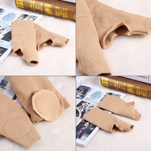 Gel Compression Gloves, 2 Pair Orthese Elastique Main Silicone Thumb Brace Artist Wrist Support Gloves Gel Silicone Hand Wrist Support Brace thumb wrist compression gloves Ideal Hand Wrist Support