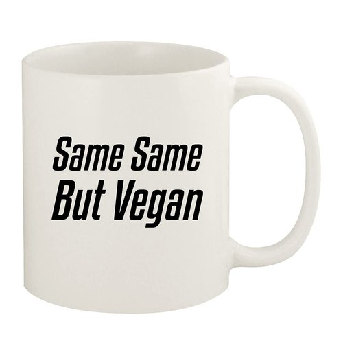 Same Same But Vegan - 11oz Ceramic White Coffee Mug