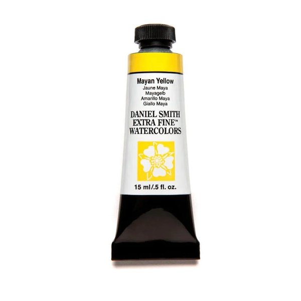Daniel Smith 284600212 Extra Fine Watercolor 15ml Paint Tube, Mayan Yellow, 0.5 Fl Oz (Pack of 1)