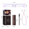 GL-Turelifes Eyebrow Stencil Set, Eyebrow Stamp Powder Kit with 12 Eyebrow Shape Brow Stencils, 2 Elastic Cord &2 Brow Brush, Long Lasting Natural Look Eyebrow Makeup Kit …