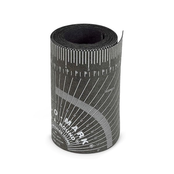 Jackson Safety Pipe Measure Tool – Wrap Around Tape, Flex Angle Measuring and Marking Gauge for 3”to 6” Diameter, Medium, Black, 14752