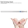 Nail Drill Bits, 50pcs Spherical Cuticle Clean Nail Bit Set Dead Skin Removal Nail File Bits Grinding Head Accessory for Acrylic Gel Nails Cuticle Manicure Pedicure Nail Salon Supply(2.3mm)