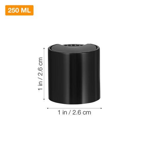 Beaupretty 6Pcs Bottle Caps Replacement Empty Refill Bottle Caps Flat for Cosmetic Bottle 250ml Body Lotion Shampoo Container Lids