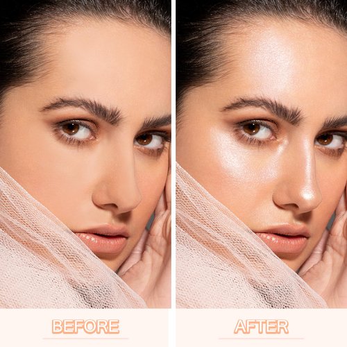 AFGHOUZ Cream Highlighter Stick, Shimmer Brightener Makeup Stick, Blendable and Waterproof Bronzer Glitter Powder, Illuminator Contour for Women