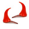 WOVOWOVO Devil Horns Hair Clips Red Horns Hair Clip Barrettes Demon Horns for Halloween Costume Cosplay Hair Accessories