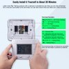 Upgraded Multi-Stage Non-Programmable Thermostats for Home 2 Heat/2 Cool, with Temperature & Humidity Monitor and Large Green LCD