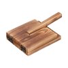 Dough Tool, Easy To Use Tortilla Press Wood Antislip Square Multifunction Nonslip Wooden Handle Fine Workmanship Dough Pressing Tool for Kitchen Baking