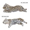 Gisqis Cheetah Stuffed Animal, 24" Leopard Stuffed Animal Cheetah Stuffy Leopard Plush Toys Cute Safari Realistic Stuffed Animals Jaguar Plush Birthday Valentine Gift for Girls Boys